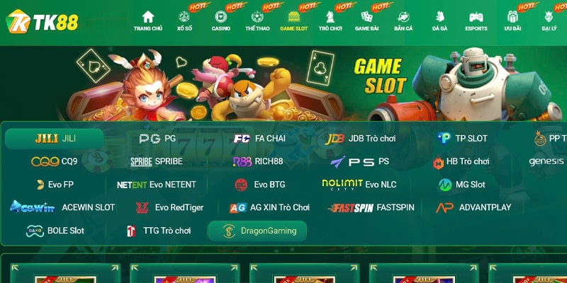 Tổng quát game slot TK88