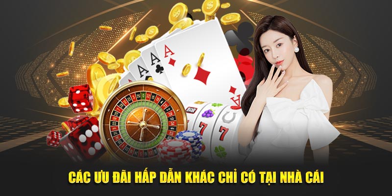 Các ưu đãi hấp dẫn khác chỉ có tại nhà cái