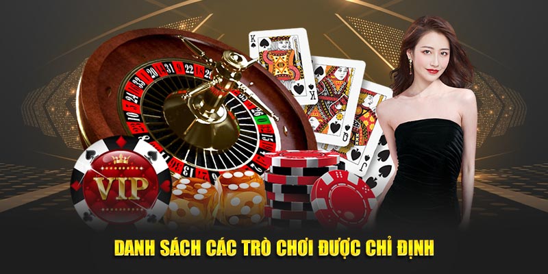 Chỉ sử dụng khuyến mãi cho các game được chỉ định